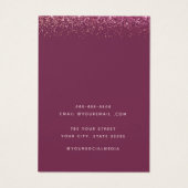 Moderne Elegante Aquarellkarte (Rückseite)