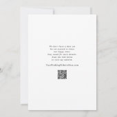 Moderne elegante Arch Foto Hochzeit Verlobung Ankündigung (Rückseite)