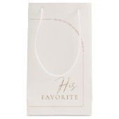 Moderne Elegante Arch Wedding Gast Ihr Favorit Kleine Geschenktüte (Vorderseite)