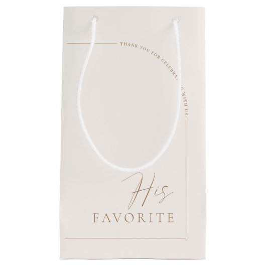 Moderne Elegante Arch Wedding Gast Ihr Favorit Kleine Geschenktüte (Vorderseite)