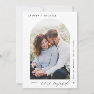 Moderne elegante Architektur Hochzeits Engagementf Ankündigung