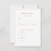 Moderne, elegante armenische Crossehe RSVP Karte (Rückseite)