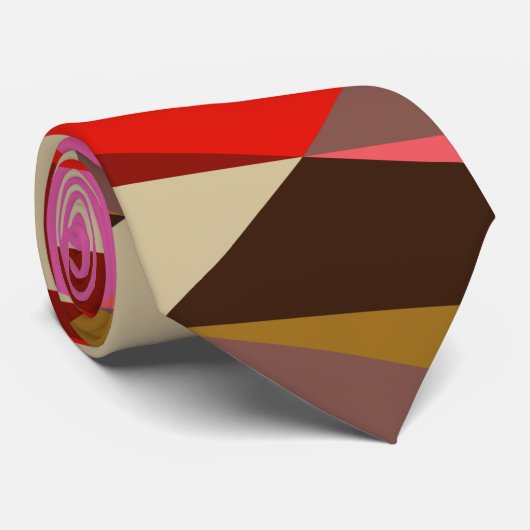 Moderne Elegante Art Deco Geometrische Hochzeit Krawatte (Gerollt)