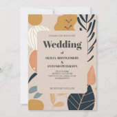 Moderne Elegante Ästhetik Boho Muster Hochzeit Einladung (Vorderseite)