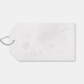 moderne, elegante Baby-Duschgeschenk-Tags Geschenkanhänger (Rückseite Horizontal)