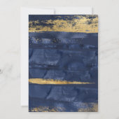 Moderne elegante Bar Mitzvah Einladung (Rückseite)