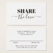 Moderne Elegante Beauty Salon Referenz (Vorne & Hinten)