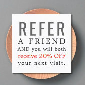 Moderne Elegante Beauty Salon Referenzkarte Empfehlungskarte