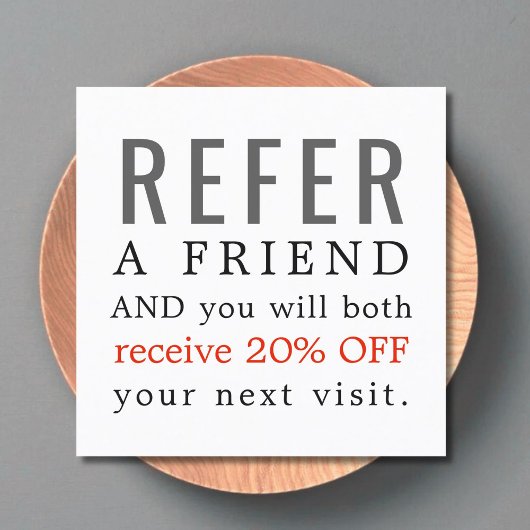 Moderne Elegante Beauty Salon Referenzkarte Empfehlungskarte