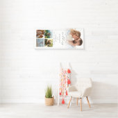 Moderne Elegante Begrüßung Foto Hochzeit Banner (Insitu)