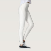 Moderne elegante beige Brownweiße Pastellfarben Leggings (Rechts)