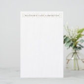 Moderne Elegante Beige Personalisiert Stationery Briefpapier (Stehend Vorderseite)