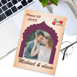 Moderne elegante, benutzerdefinierte Foto-Save the Save The Date