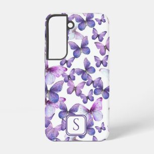 Moderne elegante benutzerdefinierte Monogramm-Schm Samsung Galaxy Hülle
