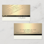Moderne Elegante Beruflich, Glitzer Streifen Visitenkarte (Vorne/Hinten)