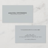 Moderne Elegante Beruflich Schlicht Visitenkarte (Vorne/Hinten)