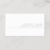 Moderne Elegante Beruflich trendy Simple Visitenkarte (Rückseite)