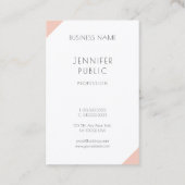 Moderne, elegante Berufliche einfache Vorlage Visitenkarte (Rückseite)