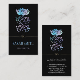 Moderne elegante Berufliche, goldene Lotus-Blume Visitenkarte