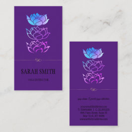 Moderne elegante Berufliche, goldene Lotus-Blume Visitenkarte