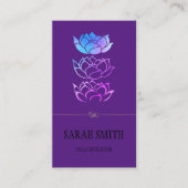 Moderne elegante Berufliche, goldene Lotus-Blume Visitenkarte (Vorderseite)