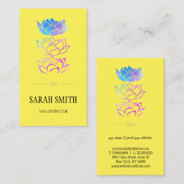 Moderne elegante Berufliche, goldene Lotus-Blume Visitenkarte