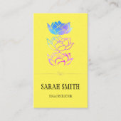 Moderne elegante Berufliche, goldene Lotus-Blume Visitenkarte (Vorderseite)