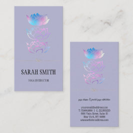 Moderne elegante Berufliche, goldene Lotus-Blume Visitenkarte