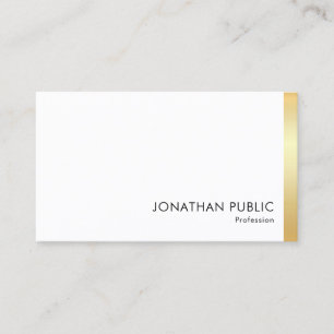Moderne Elegante Berufliche Imitate Gold Personali Visitenkarte