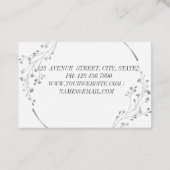 Moderne Elegante Berufliche Lotus Blume Business Visitenkarte (Rückseite)