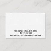 Moderne Elegante Berufliche Lotus Blume Visitenkarte (Rückseite)