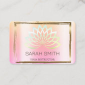 Moderne elegante Berufliche Lotus-Blume Visitenkarte (Vorderseite)