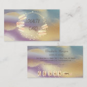 Moderne elegante Berufliche Macaroons farbenfroh Treuekarte (Vorne/Hinten)