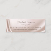 Moderne elegante Berufliche Rose - Goldene Herzen, Treuekarte (Rückseite)