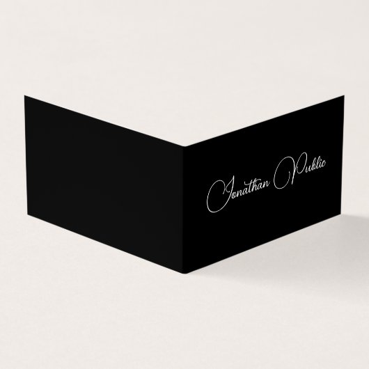 Moderne, elegante Berufliche Typografie eingeklapp Visitenkarten (Vorderseite)