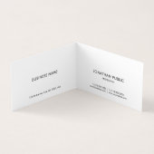 Moderne, elegante Berufliche Typografie eingeklapp Visitenkarten (Innenseite)