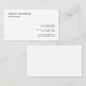 Moderne, elegante Berufliche Vorlage Visitenkarte (Vorne/Hinten)