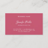 Moderne, elegante, Berufliche Vorlage Visitenkarte (Rückseite)