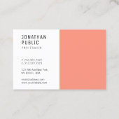 Moderne, elegante Berufliche Vorlage Visitenkarte (Rückseite)