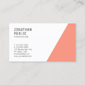 Moderne, elegante Berufliche Vorlage Visitenkarte (Rückseite)