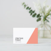 Moderne, elegante Berufliche Vorlagenklasse Visitenkarte (Stehend Vorderseite)