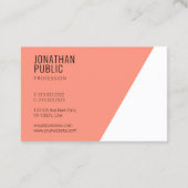 Moderne, elegante Berufliche Vorlagenklasse Visitenkarte (Rückseite)
