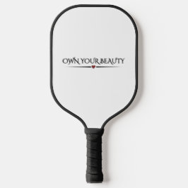Moderne Elegante "Besitze Deine Schönheit" Chic Pi Pickleball Schläger