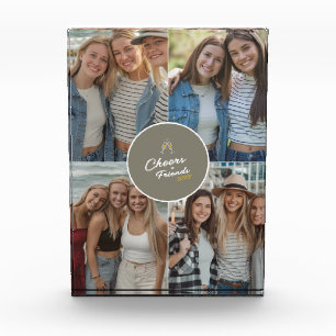Moderne Elegante Best Friends Stilvolle Bestien Fotoblock