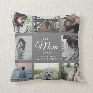 Moderne Elegante Beste Mama Jenseits Grau Fossilie Kissen