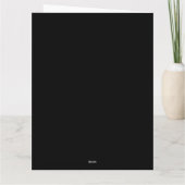 Moderne elegante Black and Gold Mr. and Mrs. Chris Karte (Rückseite)