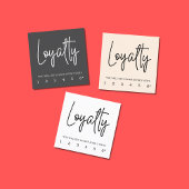 Moderne elegante Black and White Loyalty Card Treuekarte