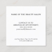 Moderne elegante Black and White Loyalty Card Treuekarte (Rückseite)