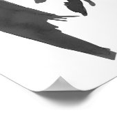 Moderne Elegante Black Bow Coquette Geburtstag Wil Poster (Ecke)