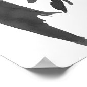 Moderne Elegante Black Bow Coquette Geburtstag Wil Poster (Ecke)